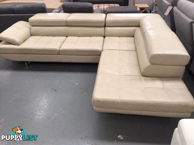 Leather Modular Lounge - 70% off RRP