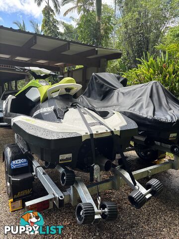 2 x 2Up Sea Doo Spark Jet Skis and New Tandem Trailer