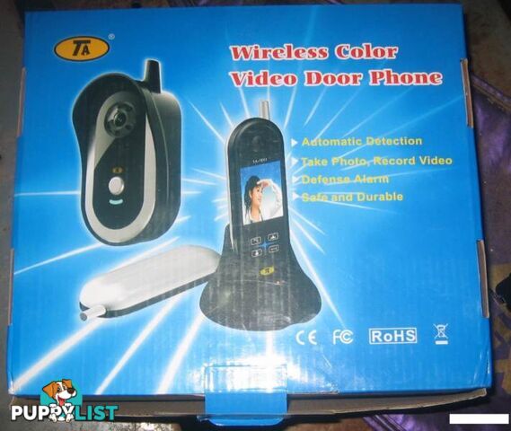 New Wireless Colour Video Door Phone, (2 kit's available)