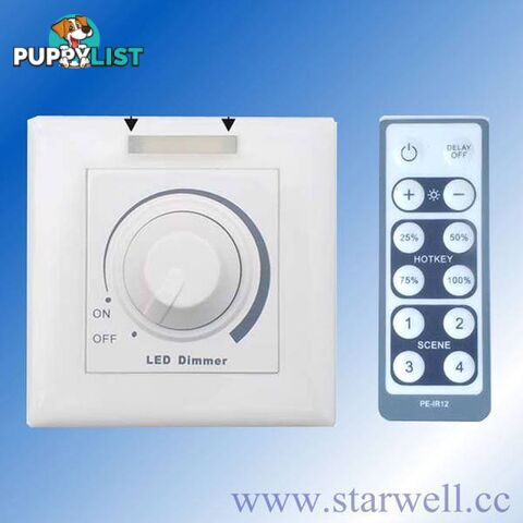 LED Dimmer with IR or RF remote control