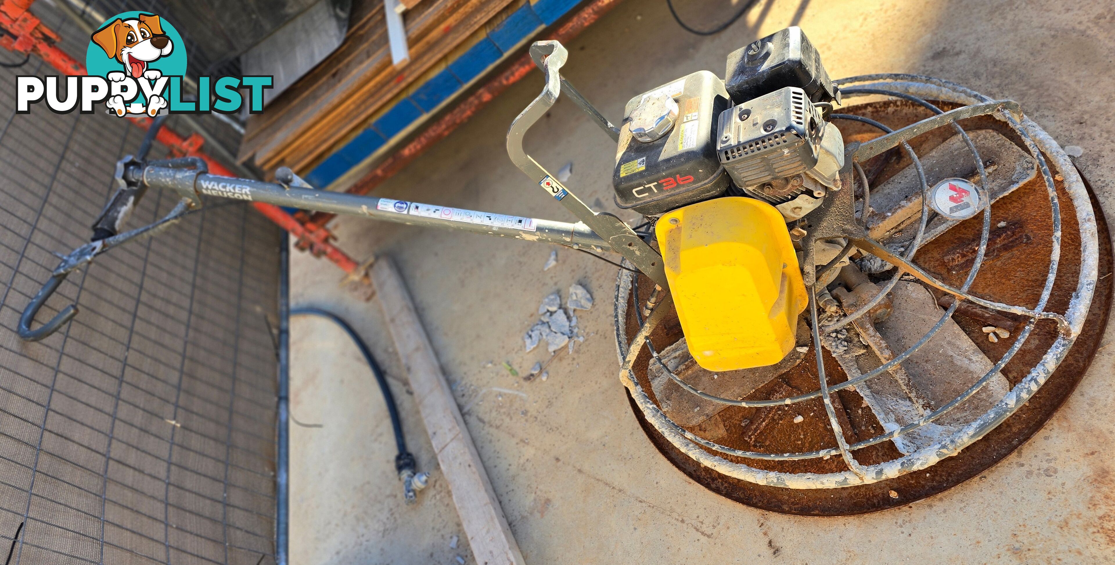 Walk-behind Trowel / concrete helicopter