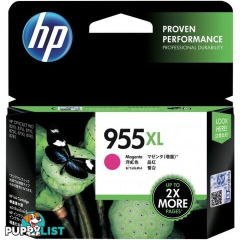 Hewlett Packard HP-955XL M Magenta Ink HIGH YIELD - Hewlet Packard - HP 955XL M - 0.00kg