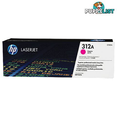 Hewlett-Packard CF383 Magenta Toner (312A) - Hewlet Packard - HP CF383A MAGENTA - 0.00kg