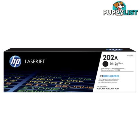 Hewlett-Packard CF500A Black Toner (# 202A) - Hewlet Packard - HP CF500A BLACK - 0.00kg