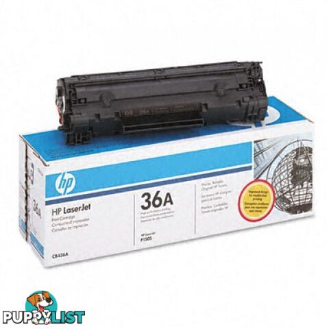 Hewlett-Packard CB436A Black Toner [# 36A] for P1505 - Hewlet Packard - HP CB436A - 0.79kg