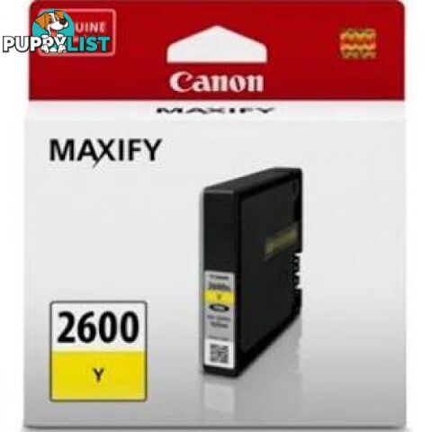 Canon PGI-2600Y Pigment Yellow Ink - Canon - PGI-2600Y - 0.20kg