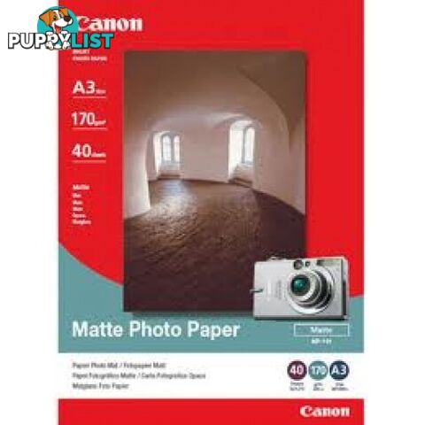 Canon MP101 Matte Photo Paper A3-170gsm 40pages - Canon - MP101A3 40 - 0.50kg