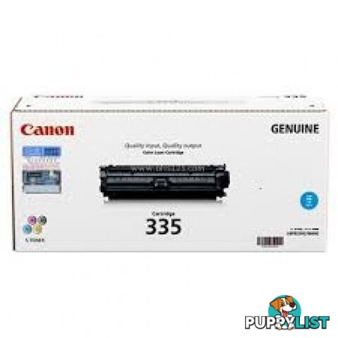 Canon Cartridge 335 Low Capacity Cyan Toner Cartridge for LBP841 LBP843 - Canon - Cartridge 335L Cyan - 1.00kg