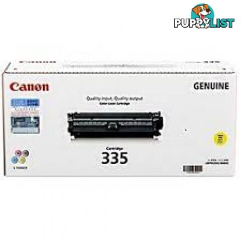 Canon Cartridge 335 Low Capacity Yellow Toner Cartridge for LBP841 LBP843 - Canon - Cartridge 335L Yellow - 1.00kg