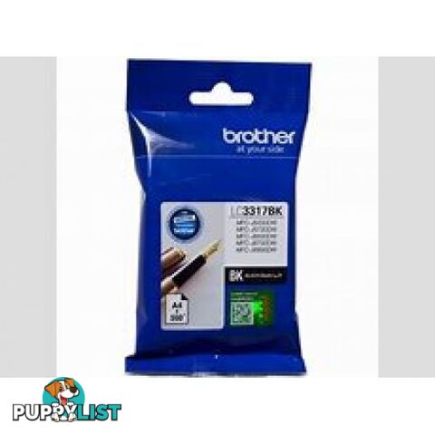 Brother LC3317BK Black Ink Cartridge for MFC-J5330DW MFC-J5730DW MFC-J6530DW MFC-J6930DW - Brother - LC3317 Black - 0.07kg