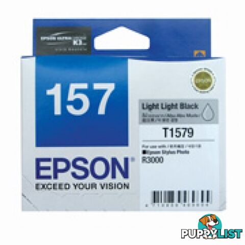 EPSON 157 C13T157990 LITE LITE BLACK  Ink Cartridge - Epson - EPSON 157 LL BLACK - 0.00kg