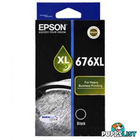 Epson C13T676192 XL Black ink cartridge 676XL - Epson - Epson 676XL Black - 0.20kg