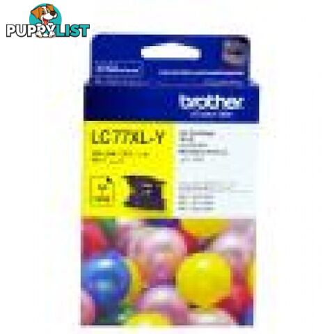 Brother LC77XLY High capacity Yellow Ink cartridge for MFC-J6510 MFC-J6710 MFC-J6910 - Brother - LC77XLY - 0.60kg