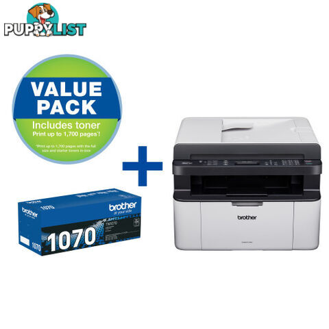 Brother MFC-1810 Mono Multifunction Laser Printer with EXTRA TONER - Brother - MFC-1810 Bundle - 19.00kg