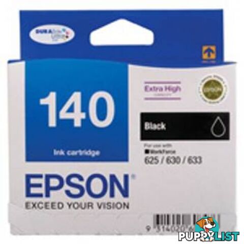 Epson C13T140192 Extra High Capacity Black ink cartridge [140] - Epson - Epson 140 BLACK - 0.20kg