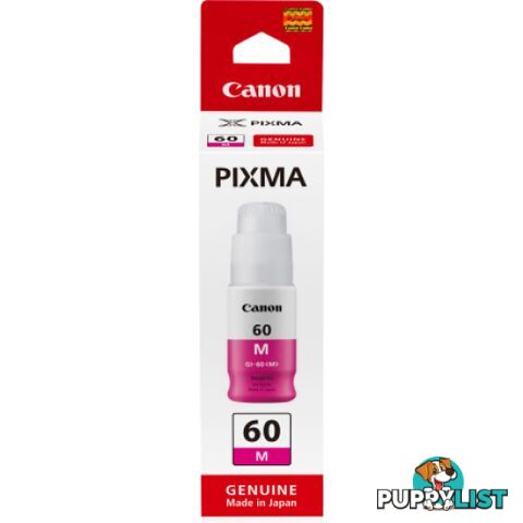 Canon GI-60 Magenta ink bottle For Endurance G6000 Series - Canon - GI-60 Magenta - 0.00kg