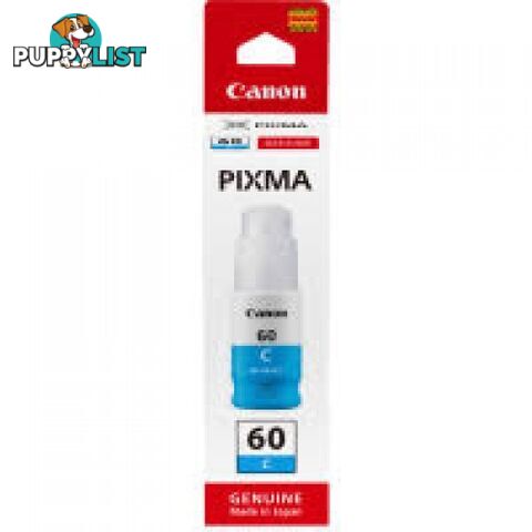 Canon GI-60 Cyan ink bottle For Endurance G6000 Series - Canon - GI-60 Cyan - 0.00kg