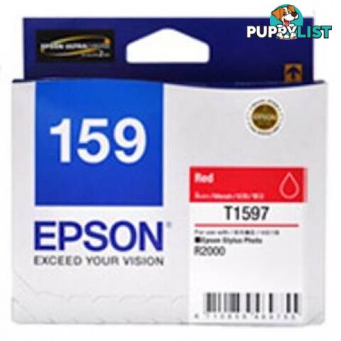 Epson 159 C13T159790 Red ink cartridge for Photo Stylus R2000 - Epson - Epson 159 RED - 0.20kg