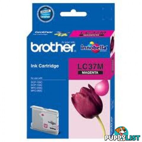 Brother LC37M Magenta Ink Cartridge for MFC235C MFC260C - Brother - LC37M - 0.06kg