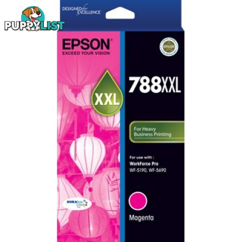 Epson 788XXL C13T788392 SUPER HIGH YIELD MAGENTA 788 - Epson - EPSON 788XXL MAGENTA - 0.00kg