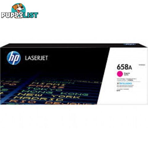 Hewlett-Packard W2003A Magenta Toner [#658A] for M751dn A3 - Hewlet Packard - HP W2003A MAGENTA - 0.94kg