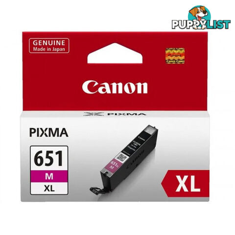 Canon CLI-651XLM Magenta Ink Cartridge HIGH YIELD for iP7260 MG5460 MX926 iP8760 IX6860 - Canon - CLI-651XLM - 0.04kg