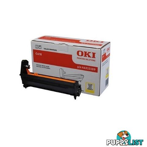 OKI 44315309 YELLOW TONER for C610 - OKI - OKI C610 Y TONER - 0.00kg