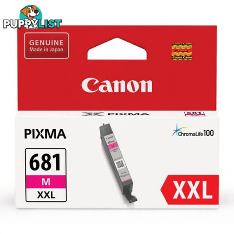 Canon CLI-681XXL Super High Yield MAGENTA INK CARTRIDGE for TR-7560 TS-6160 TS-9565 - Canon - CLI-681XXL Magenta - 0.00kg