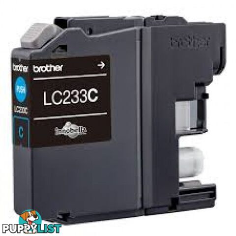 Brother LC233C Cyan Ink for MFC-J880DW MFC-J1620DW MFC-J5320DW MFC-J5720DW - Brother - LC233-Cyan - 0.00kg