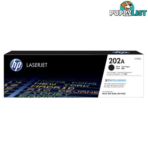 Hewlett-Packard CF500X Black Toner (# 202X) High Yield - Hewlet Packard - HP CF500X BLACK - 0.00kg