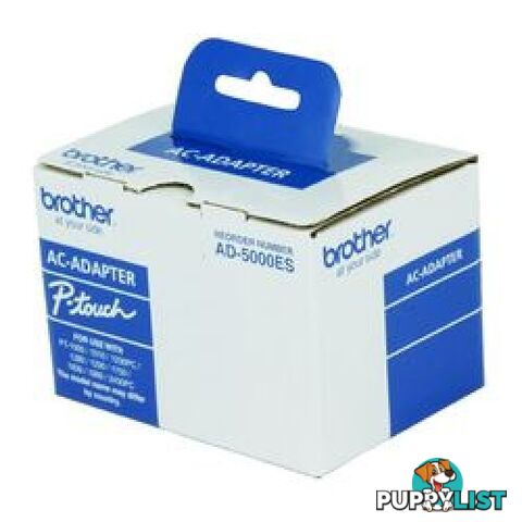 Brother AD-5000 Mains Adaptor for P-Touch Label Printers - Brother - AD-5000 - 0.32kg