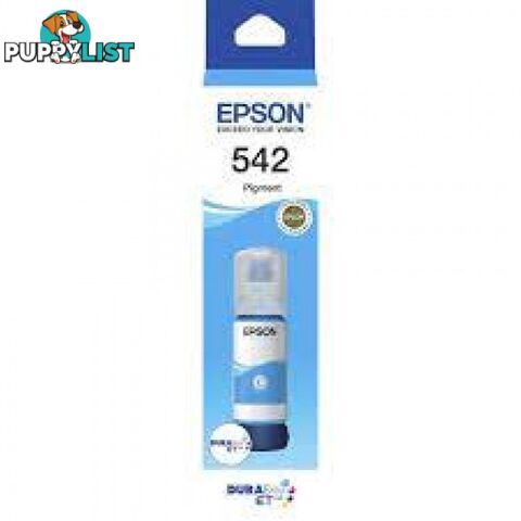 Epson C13T06A292 CYAN INK BOTTLE T542 for EcoTank Workforce ET-16600 - Epson - Epson 542 Cyan Ink - 0.20kg