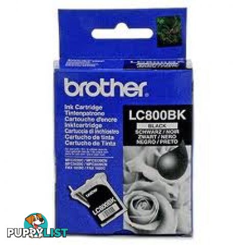 Brother LC800BK Black Ink Cartridge - Brother - LC800BK - 0.50kg