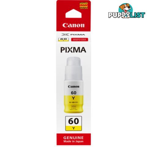 Canon GI-66 Yellow ink bottle For MAXIFY MEGATANK GX6060 GX7060 - Canon - GI-66 Yellow - 0.00kg