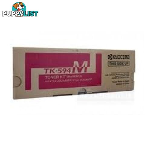 Kyocera TK-594M Magenta Toner For FS-C5250 - Kyocera - TK-594M - 0.40kg