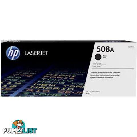 Hewlett-Packard CF360A Black Toner [508A] - Hewlet Packard - HP CF360A  BLACK - 0.00kg