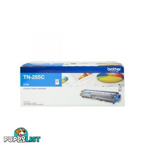 Brother TN-255C Cyan Toner for HL3150 HL3170 MFC9140 MFC9330 MFC9340 - Brother - TN-255C - 0.76kg