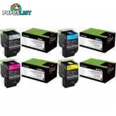 LEXMARK 80C8HK0 BLACK TONER HIGH YIELD FOR CX510de 808HK - Lexmark - LX 808HK Black - 0.00kg