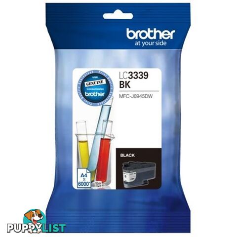 Brother LC3339XL Black ULTRA Super High Yield Ink Cartridge for MFC-J5845  MFC-J6945DW - Brother - LC3339XL Black - 0.07kg