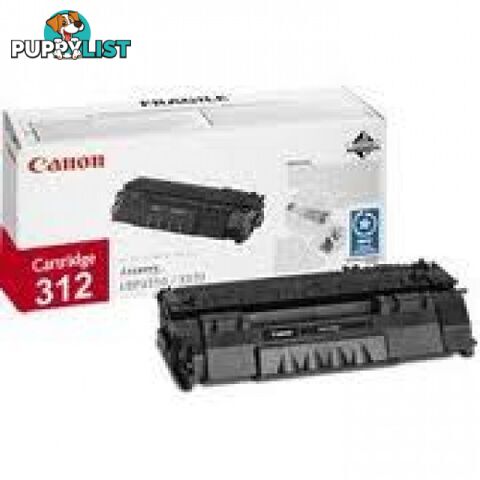 Canon Cartridge 312 Black Toner for LBP3050 LBP3100 LBP3150 - Canon - Cartridge 312 - 0.79kg