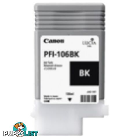 Canon Prograf 6300 6350 6400 6450 PFI-106 Black Ink - Canon - PFI-106 Black - 0.00kg