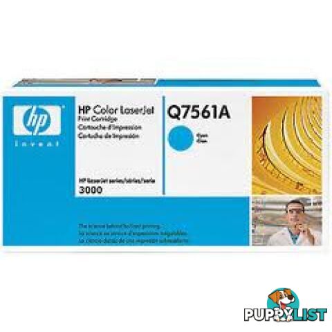 Hewlett-Packard Q7561A Cyan Toner [314A] - Hewlet Packard - HP Q7561A CYAN - 0.15kg