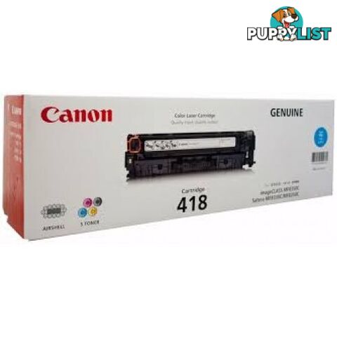 Canon Cartridge 418BK Black Toner for MF8580 MF729CX - Canon - Cartridge 418BK - 0.90kg