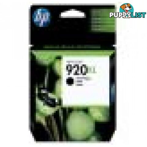 Hewlett Packard HP-920XL BK Black Ink HIGH YIELD OJ 6500 - Hewlet Packard - HP 920XL BK - 0.73kg