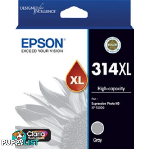 Epson C13T01M692 GRAY Ink 314XL High Capacity - Epson - Epson 314XL GRAY - 0.20kg