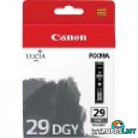 Canon PGI-29DGY Pigment Dark Grey Ink - Canon - PGI-29DGY - 0.20kg