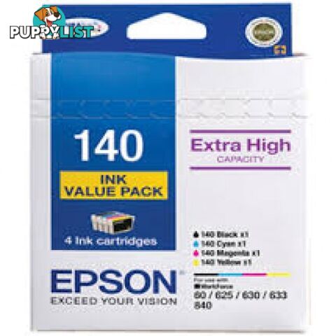 Epson C13T140692 Extra High Capacity ink set cartridges 140x4 - Epson - Epson 140 VPACK - 0.20kg