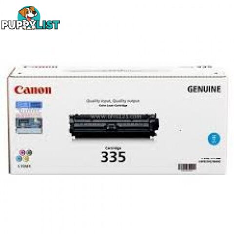 Canon Cartridge 335C High Capacity Cyan Toner Cartridge for LBP841 LBP843 - Canon - Cartridge 335 Cyan HY - 1.00kg