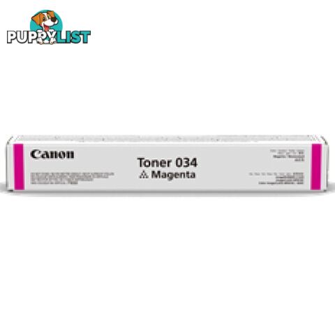 Canon Cartridge 034M Magenta Toner for MF810CDN - Canon - Cartridge 034M - 0.00kg