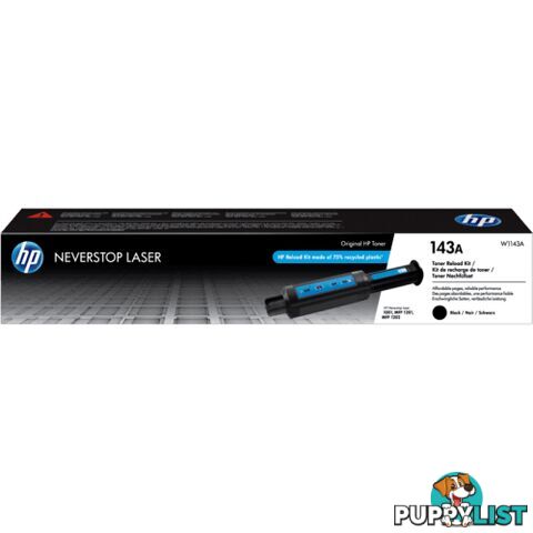 Hewlett-Packard W1143AD Black Toner 2 PACK [#143AD] for MFP1201nw - Hewlet Packard - HP W1143D 2PK - 0.94kg